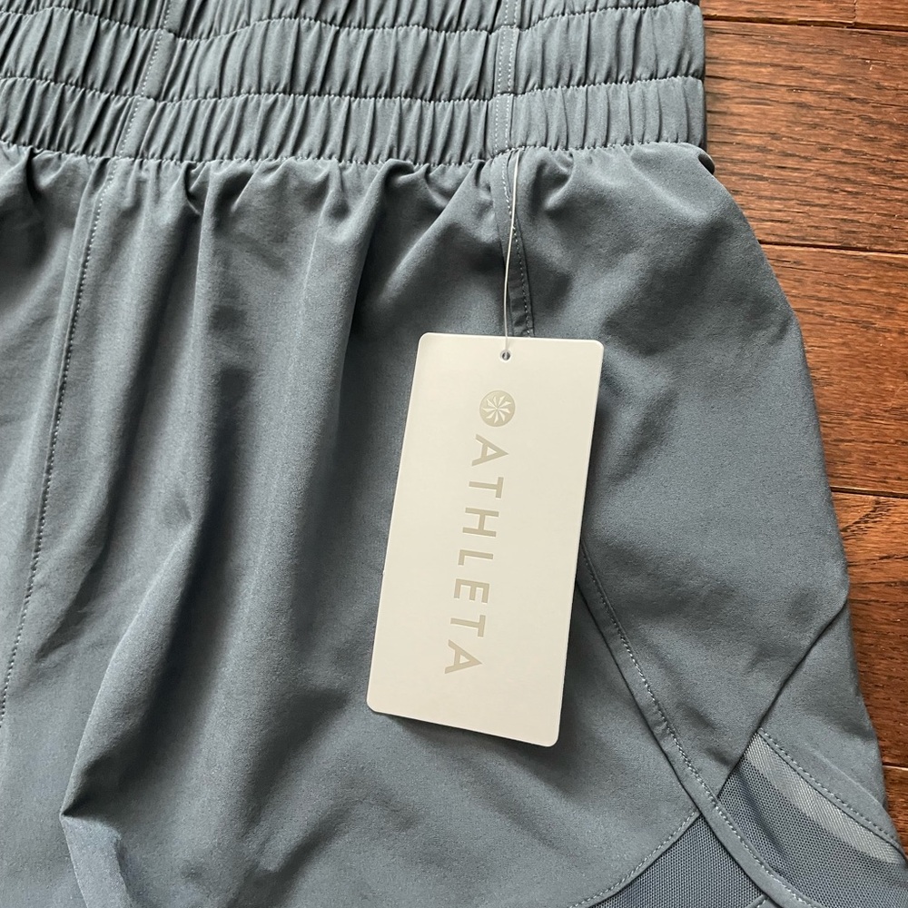 Athleta Women's Athletic Shorts in Slate Blue - Picture 2 of 5
